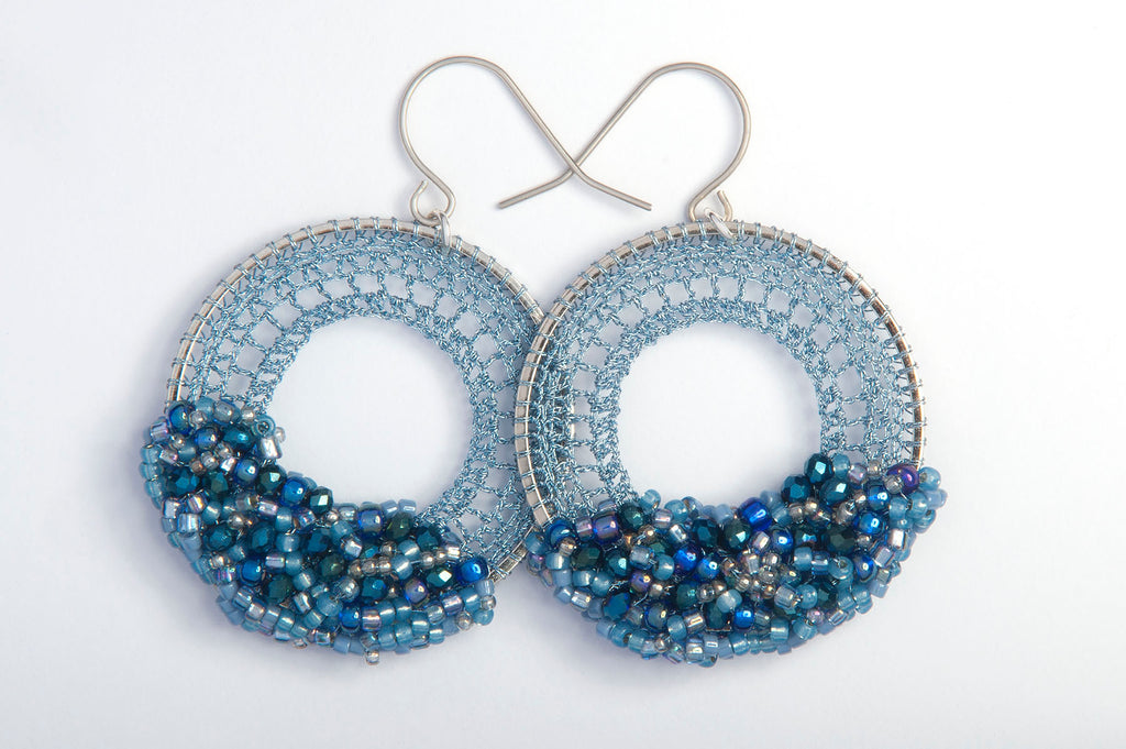 Moon Stone Beaded Micro-Crochet