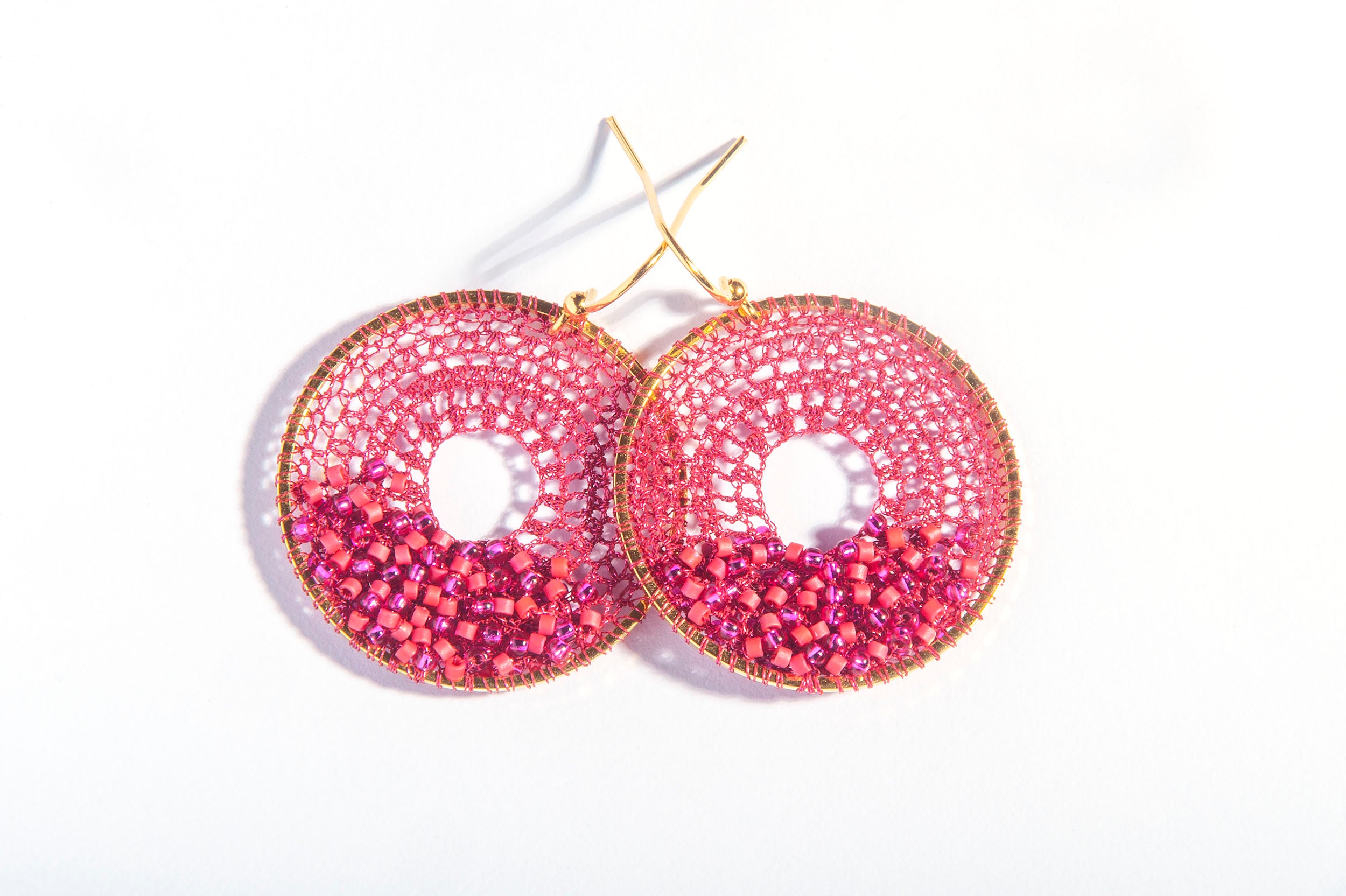 Fuchsia Beaded Micro-Crochet