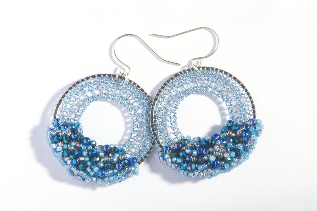 Moon Stone Beaded Micro-Crochet