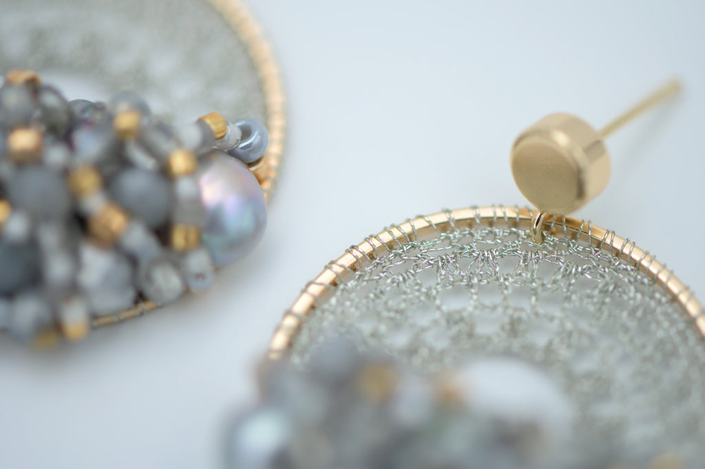 Silver & Gold Micro-Crochet (Small)