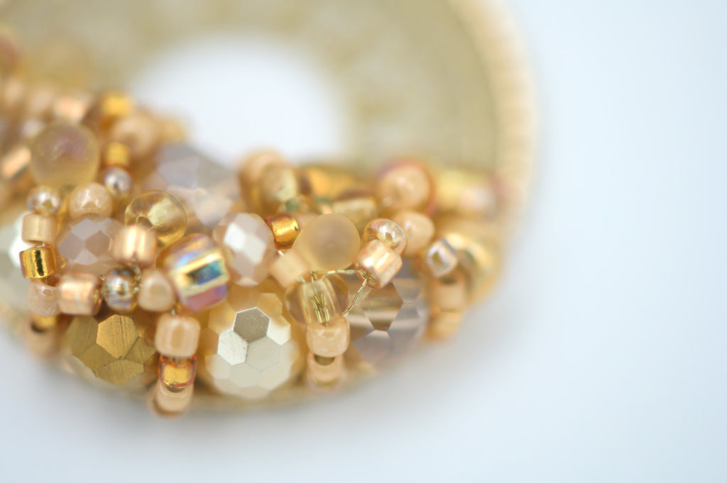 Champagne Gold Micro-Crochet (Small)