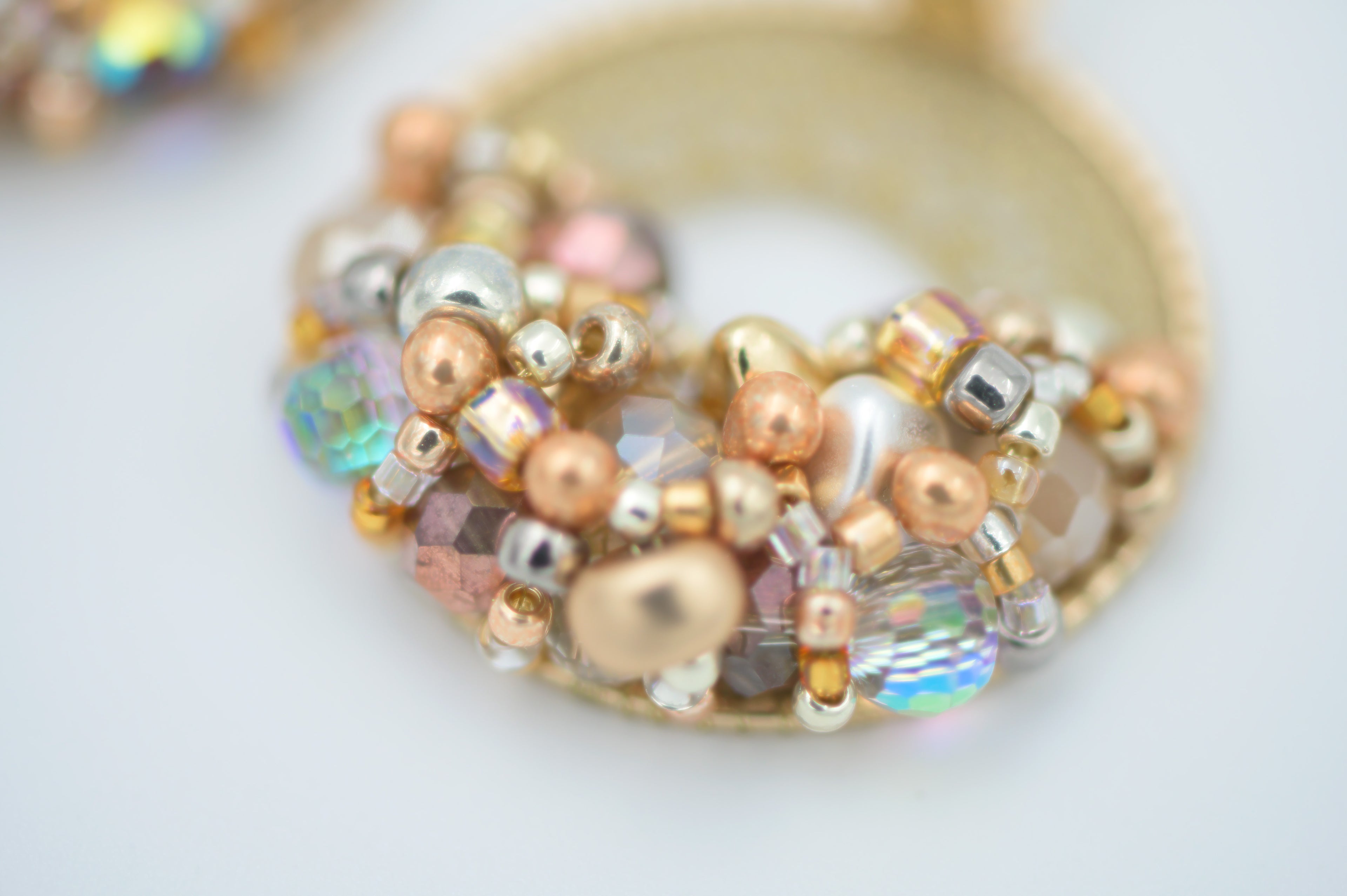 Gold & Iridescent Micro-Crochet (Small)