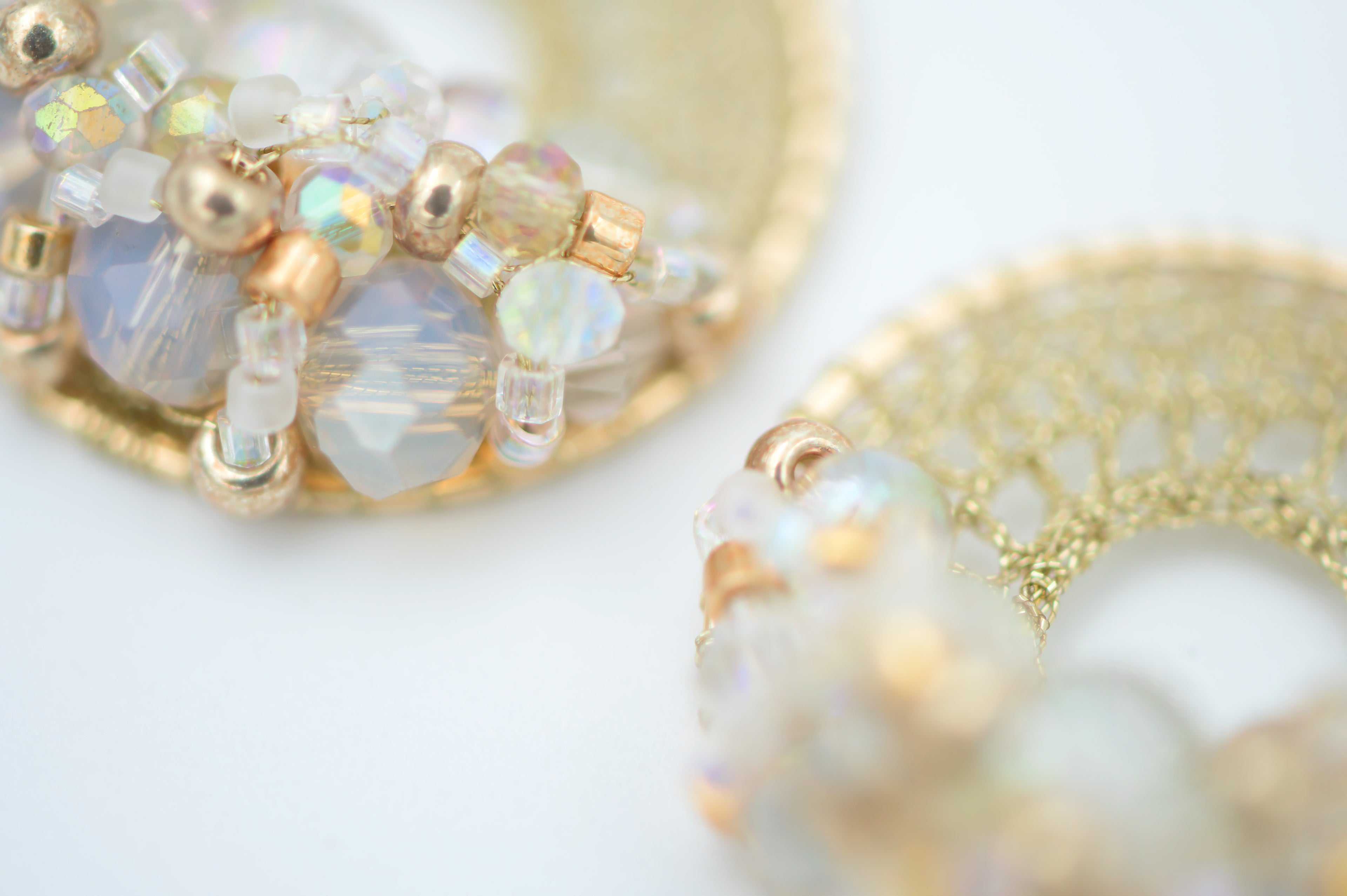 Gold & Crystal Micro-Crochet (X-Small)