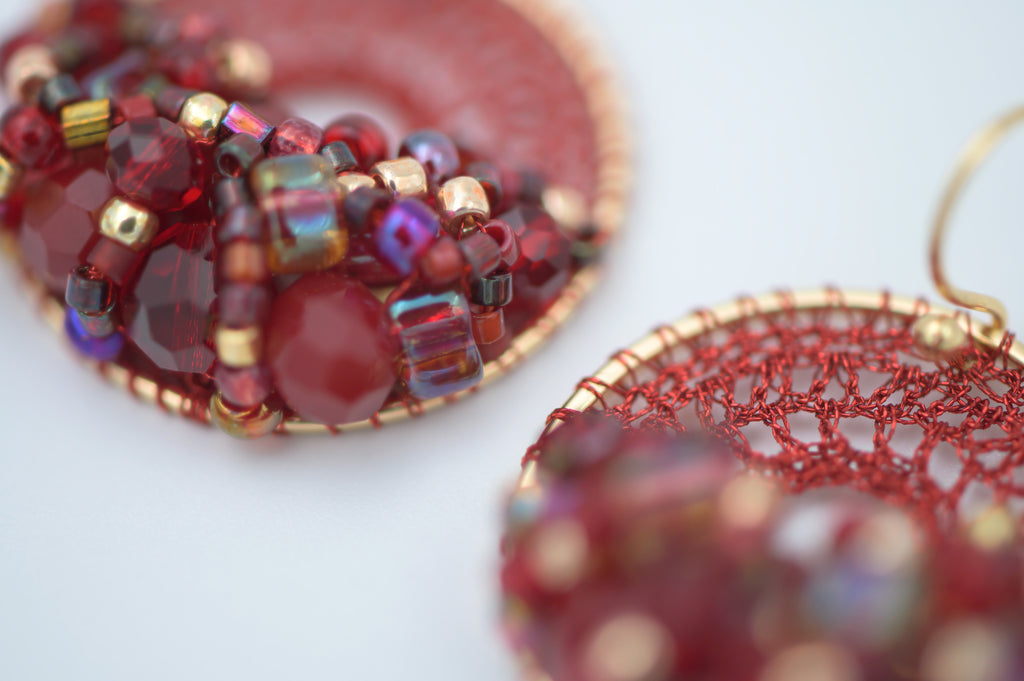 Burgundy Micro-Crochet (X-Small)