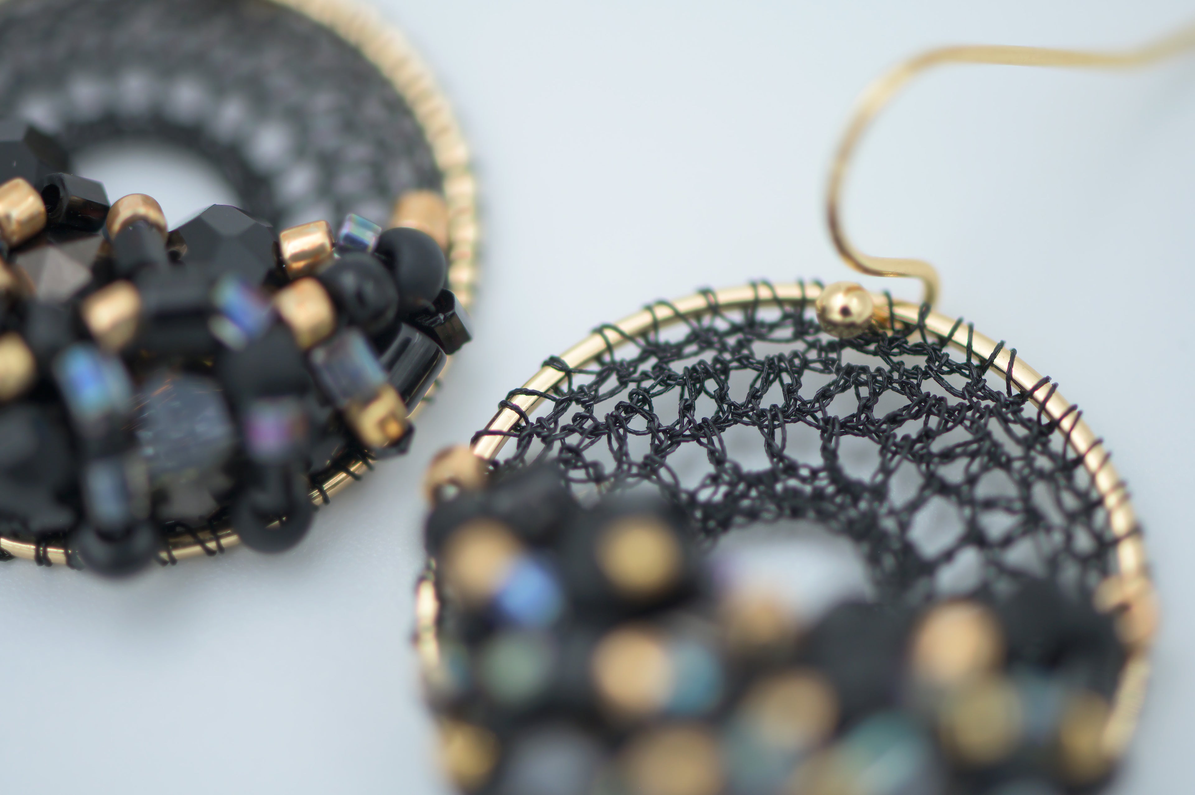 Black & Gold Micro-Crochet (X-Small)