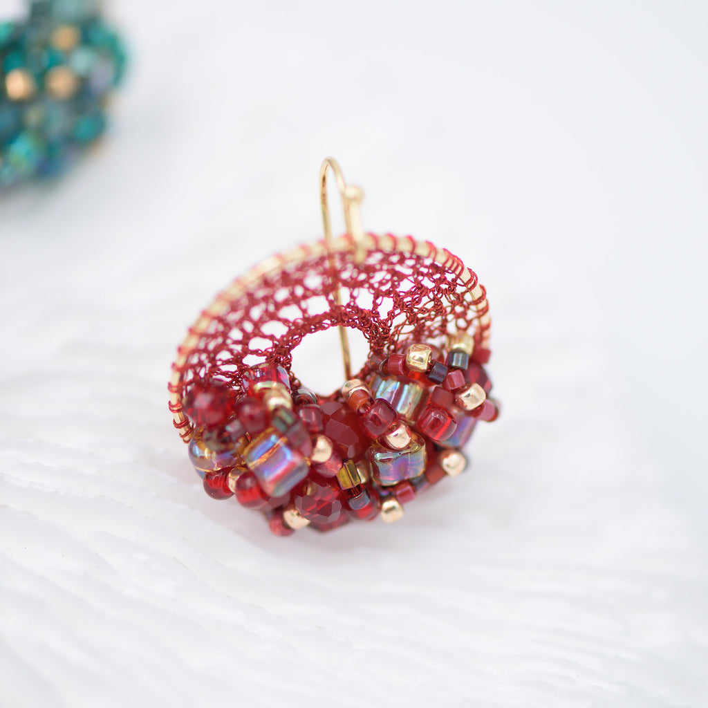 Burgundy Micro-Crochet (X-Small)