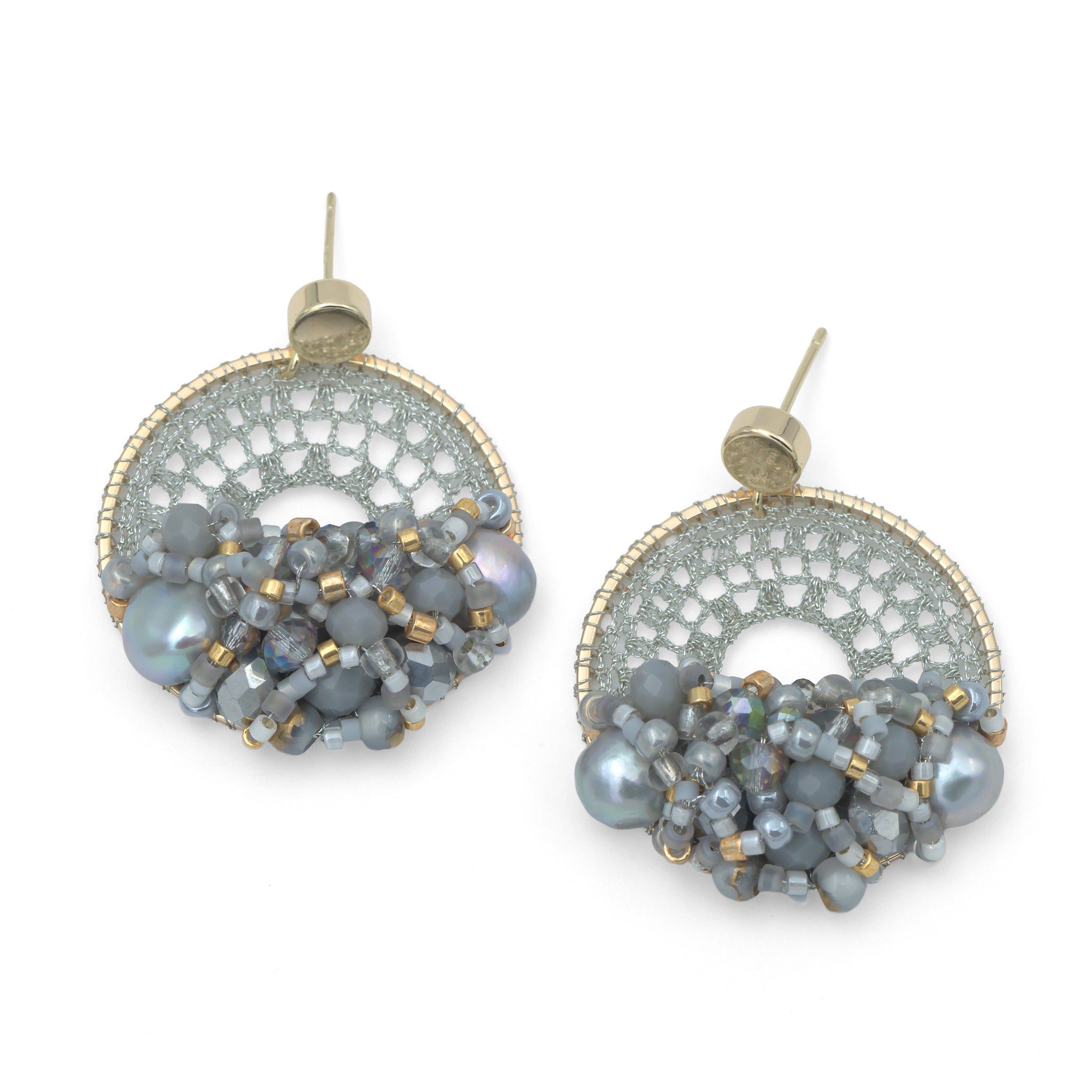 Silver & Gold Micro-Crochet (Small)