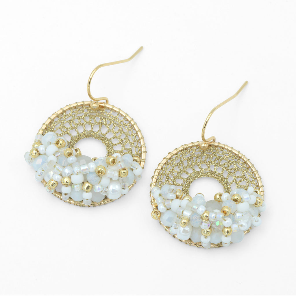 Gold & White Micro-Crochet (X-Small)