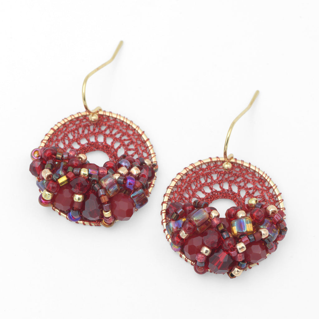 Burgundy Micro-Crochet (X-Small)