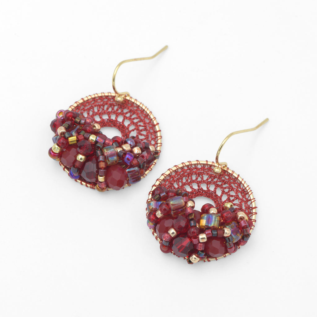 Burgundy Micro-Crochet (X-Small)