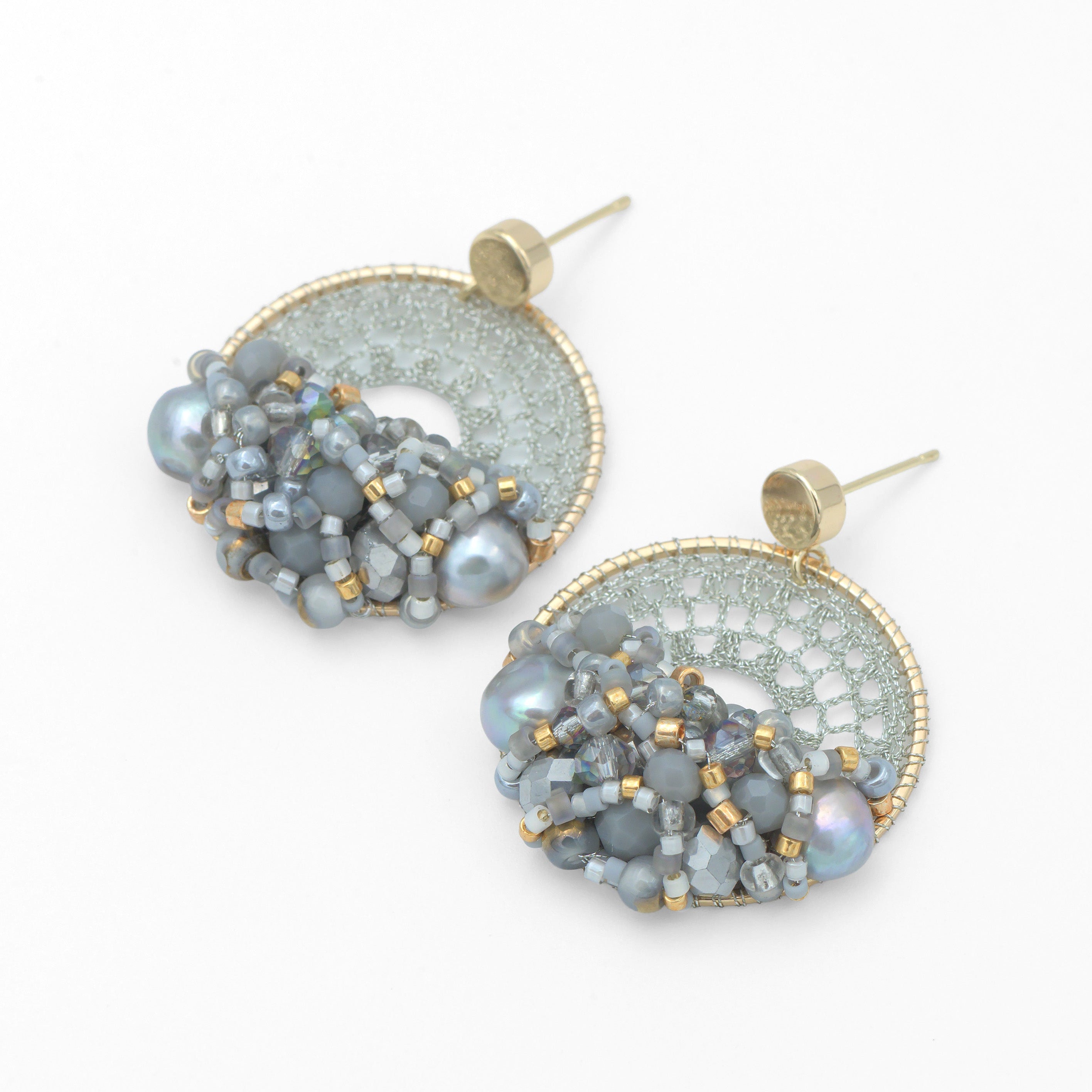 Silver & Gold Micro-Crochet (Small)