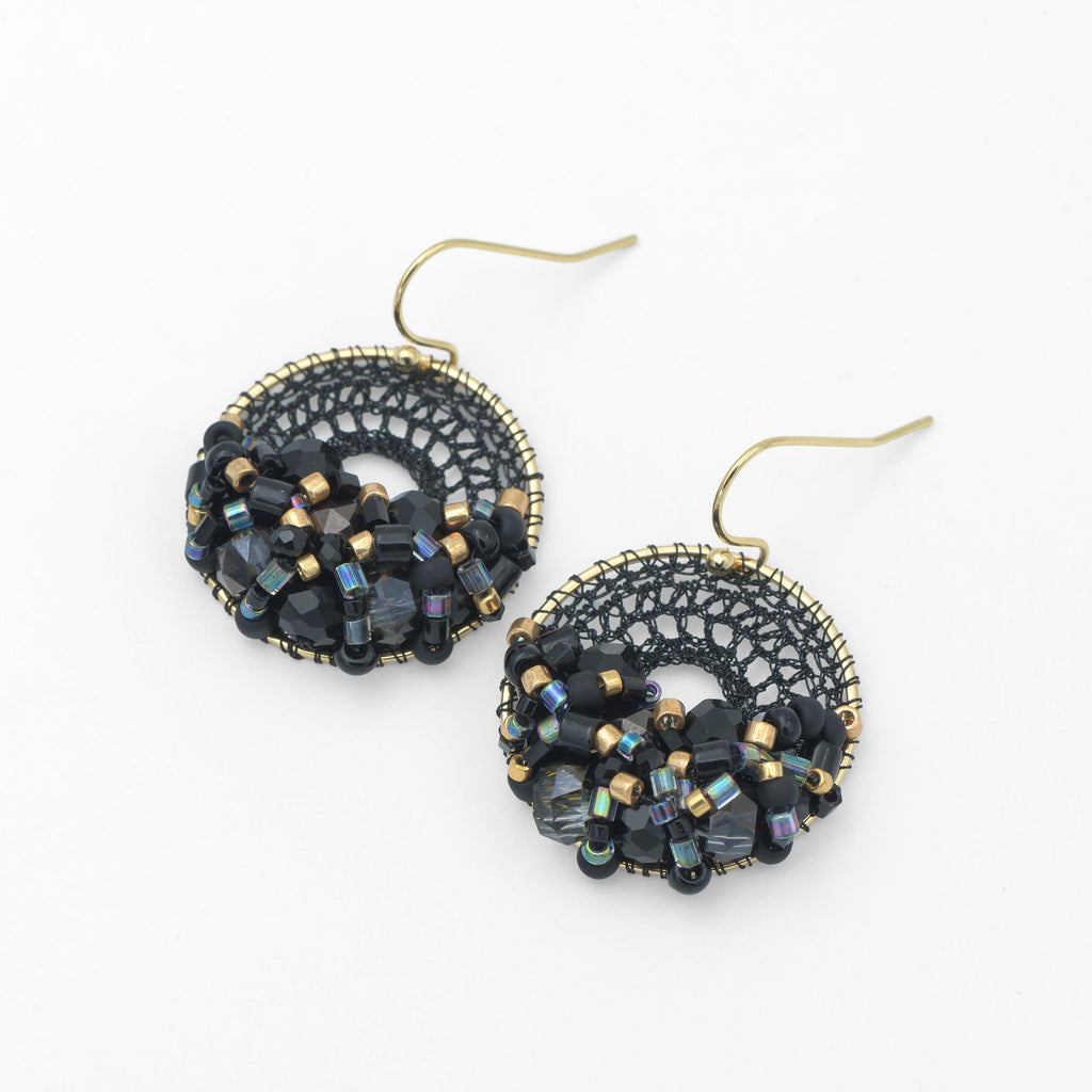 Black & Gold Micro-Crochet (X-Small)