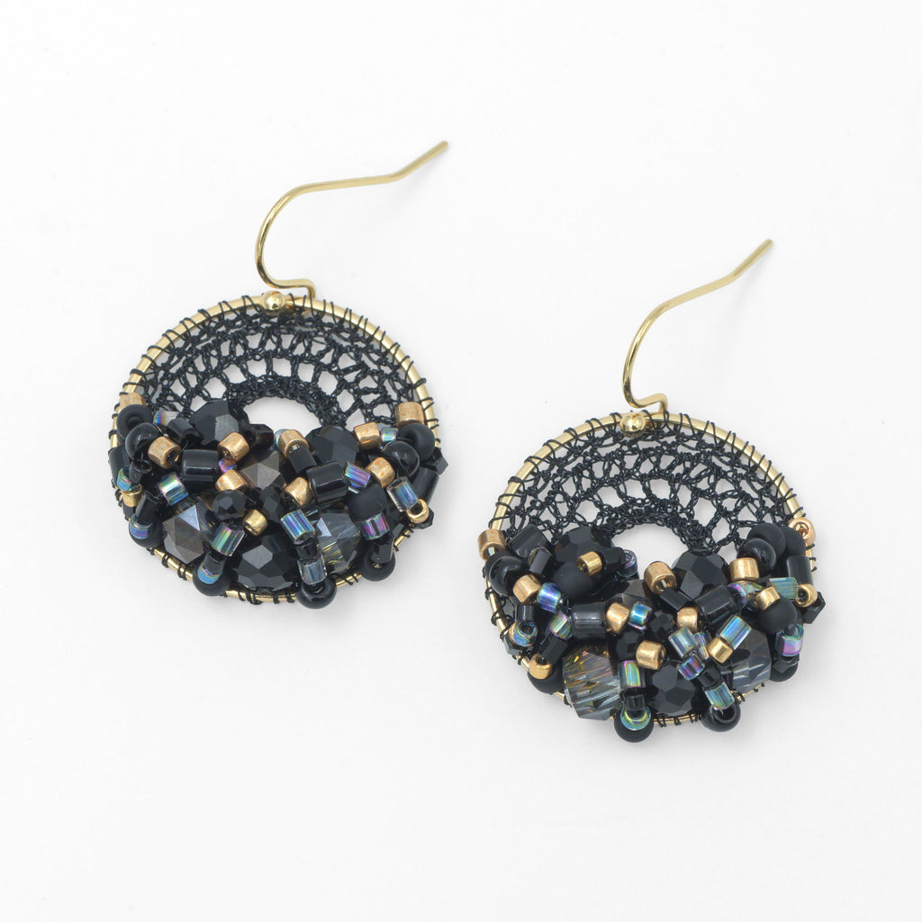 Black & Gold Micro-Crochet (X-Small)