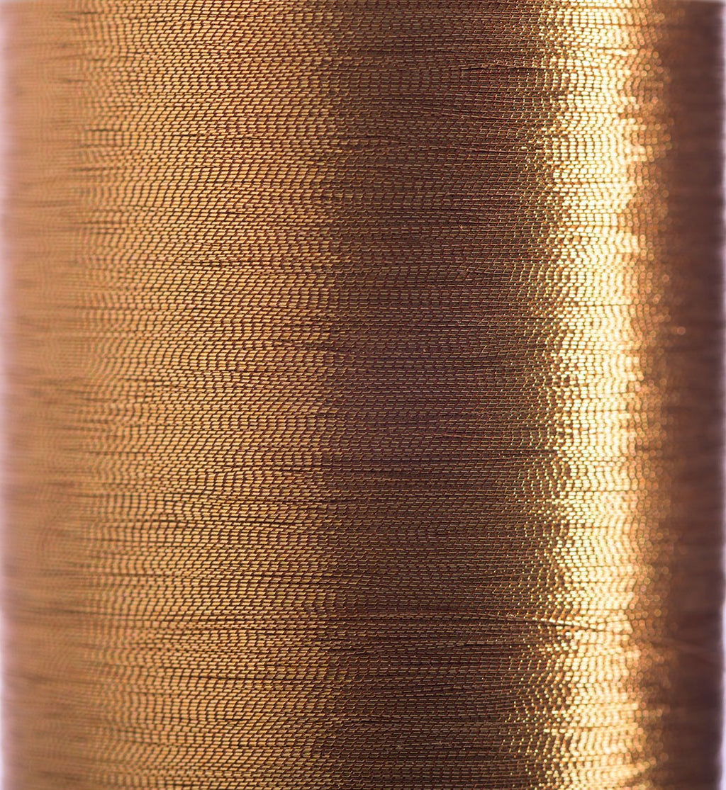 Iridescent Copper Bead & Crystal Micro-Crochet