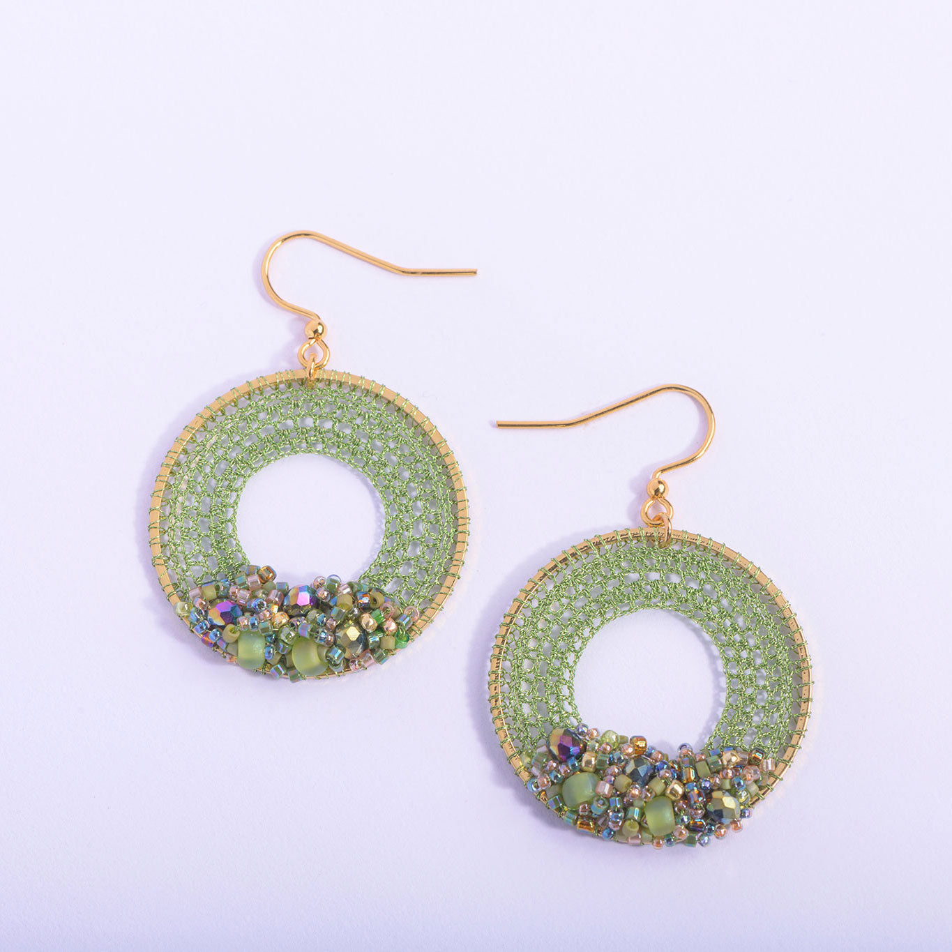Peridot Beaded Micro-Crochet