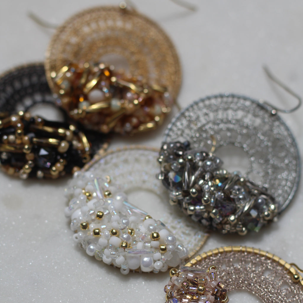 Golden Girl Beaded Micro-Crochet