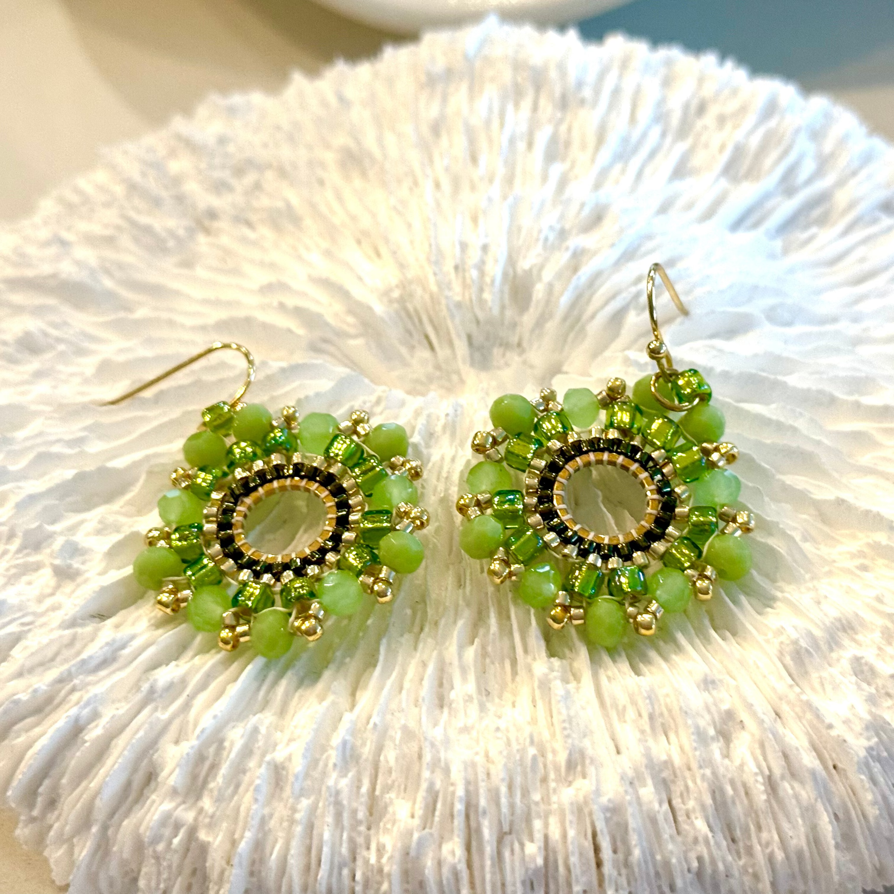 Chartreuse Hexagons
