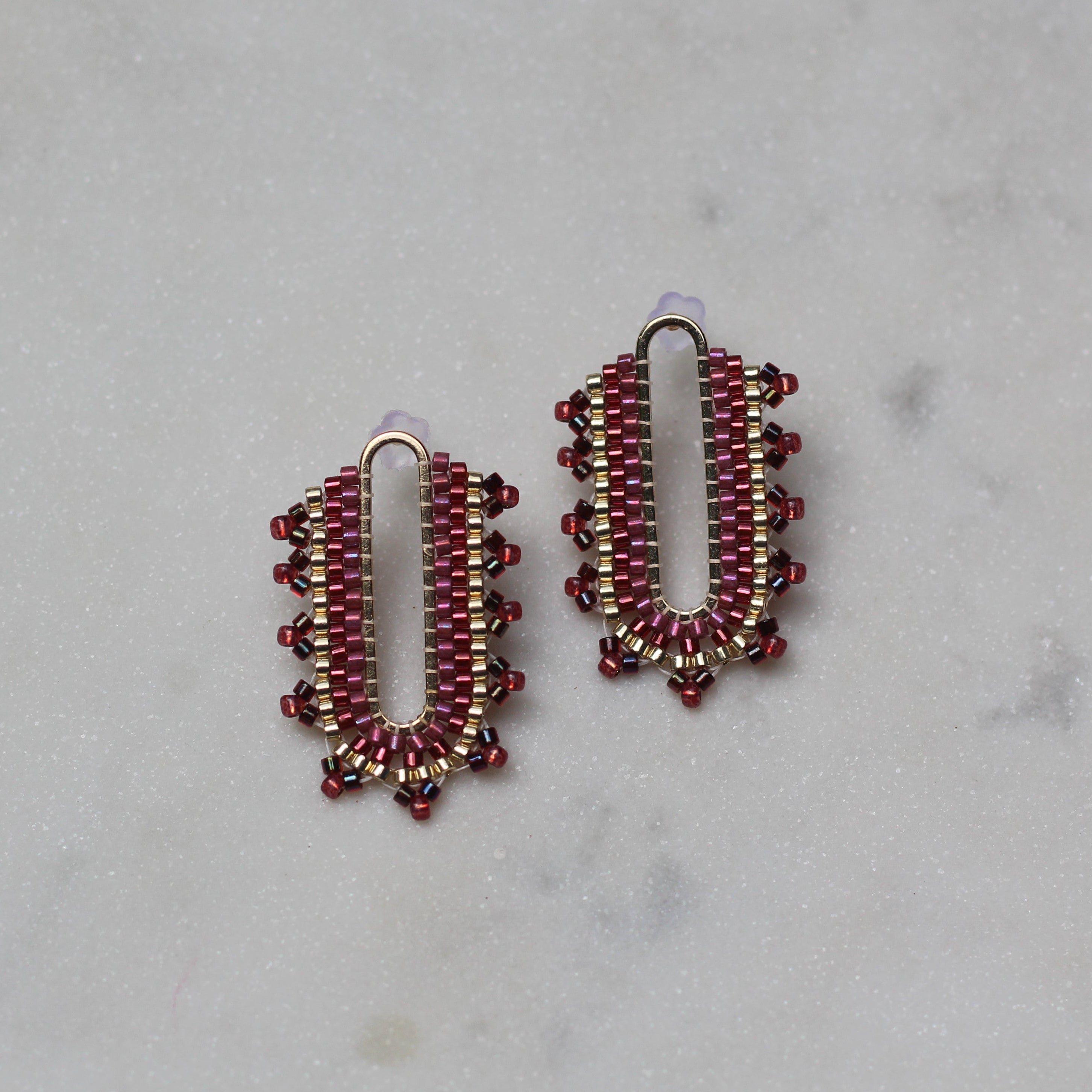 Burgundy & Gold Lozenges