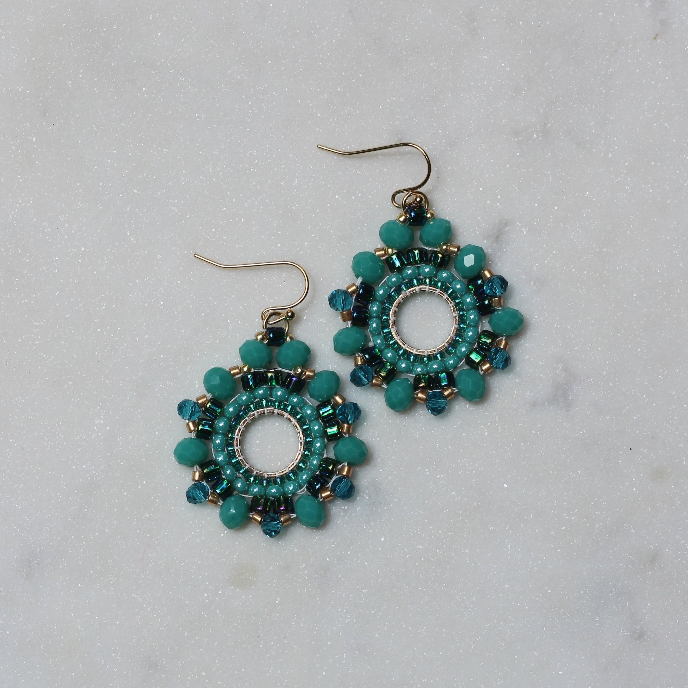 Turquoise Hexagons
