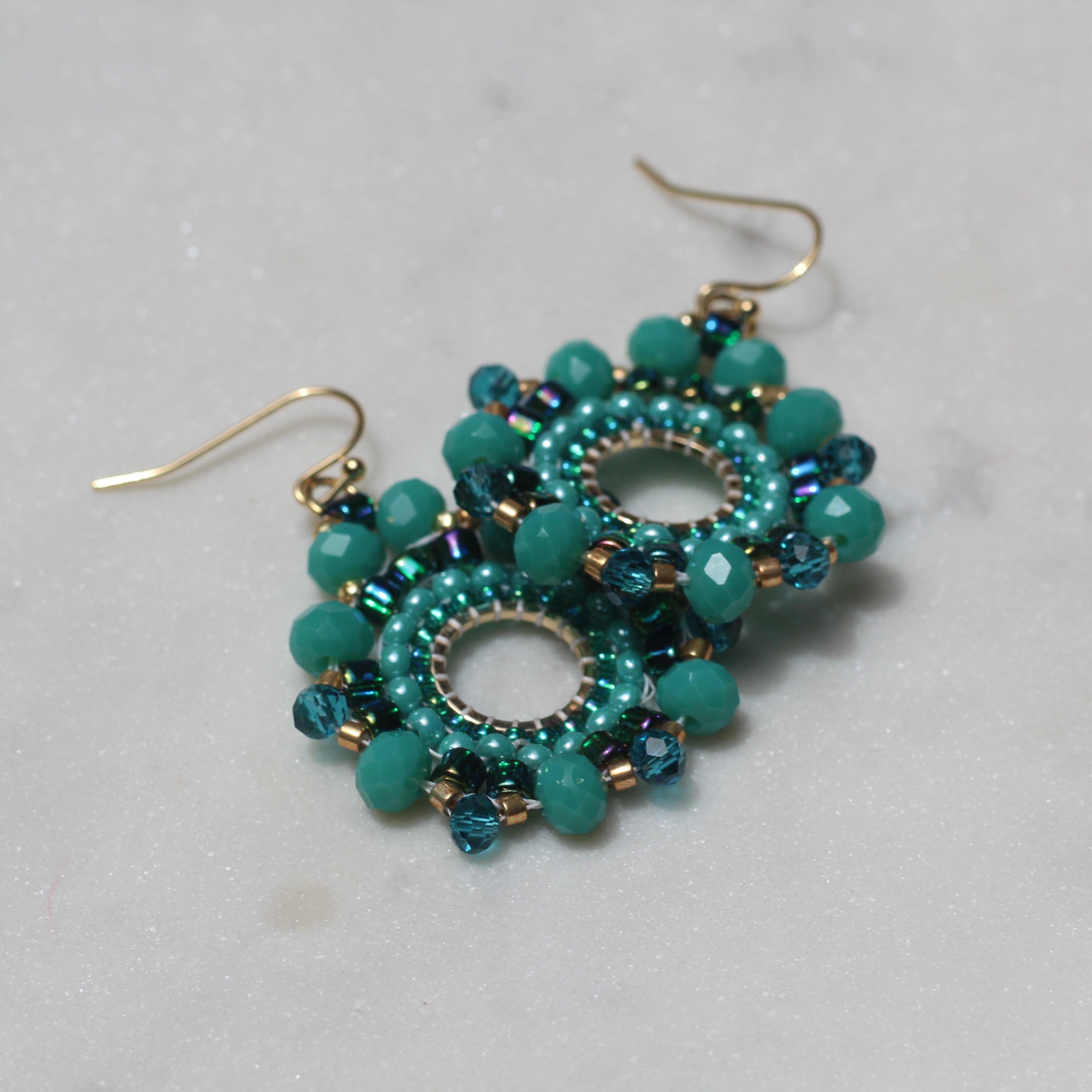 Turquoise Hexagons