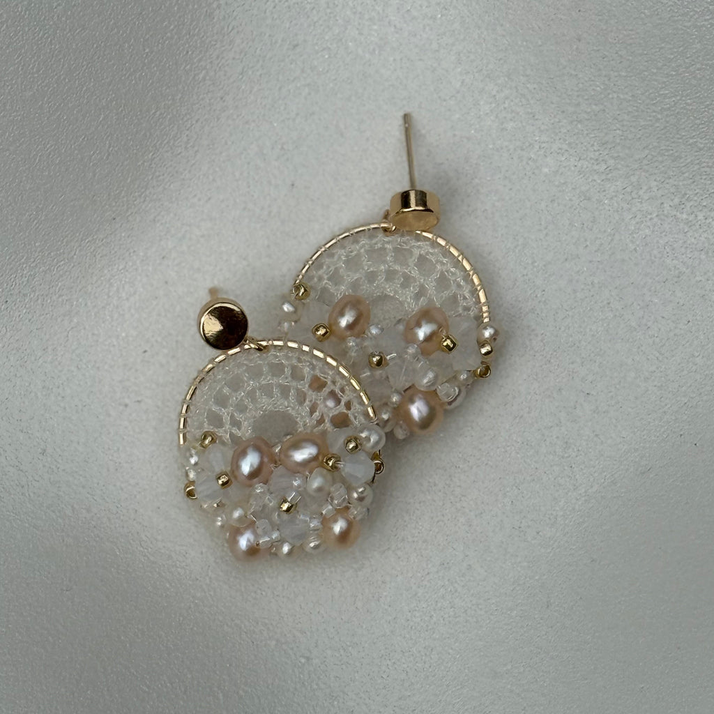 White & Pearl Micro-Crochet
