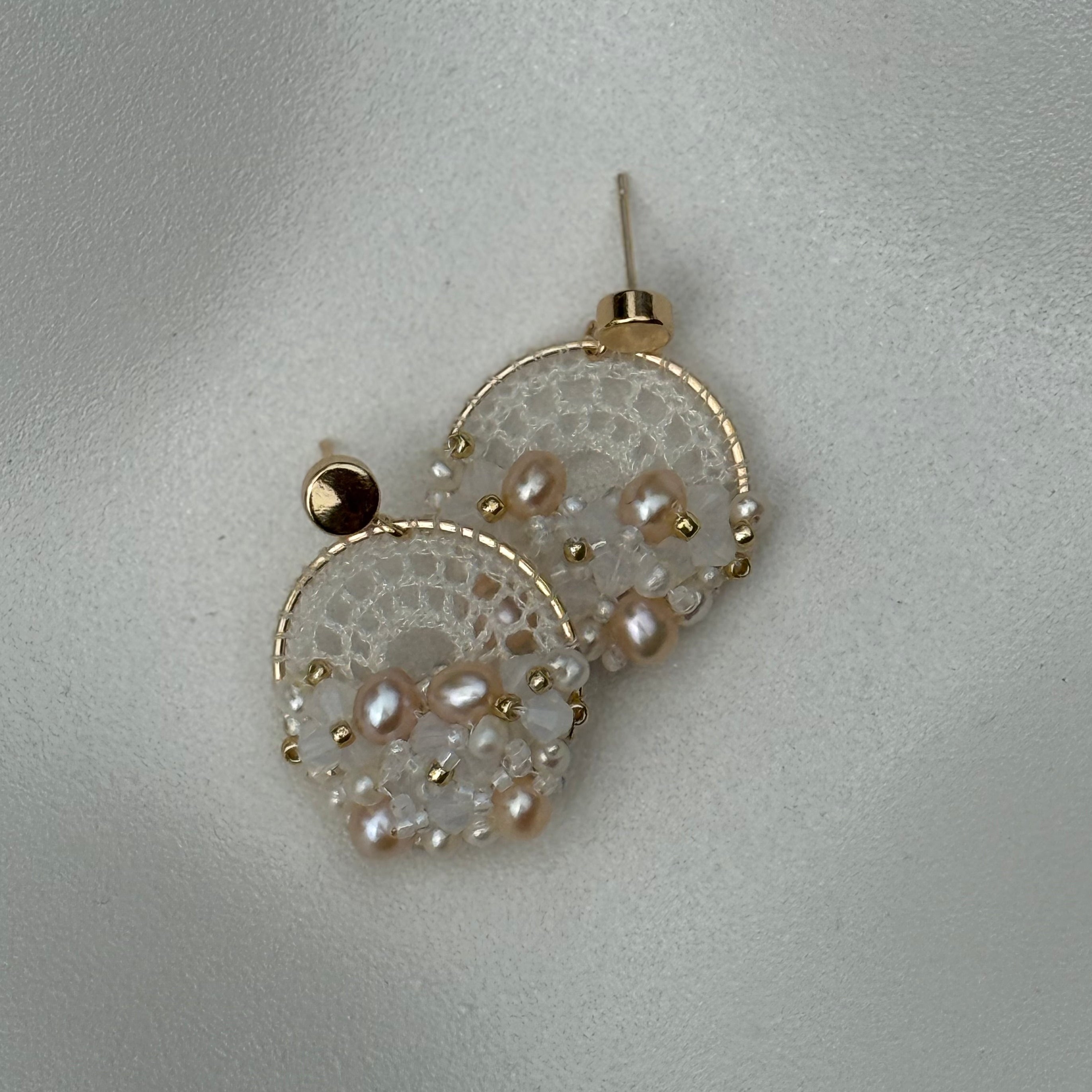 White & Pearl Micro-Crochet