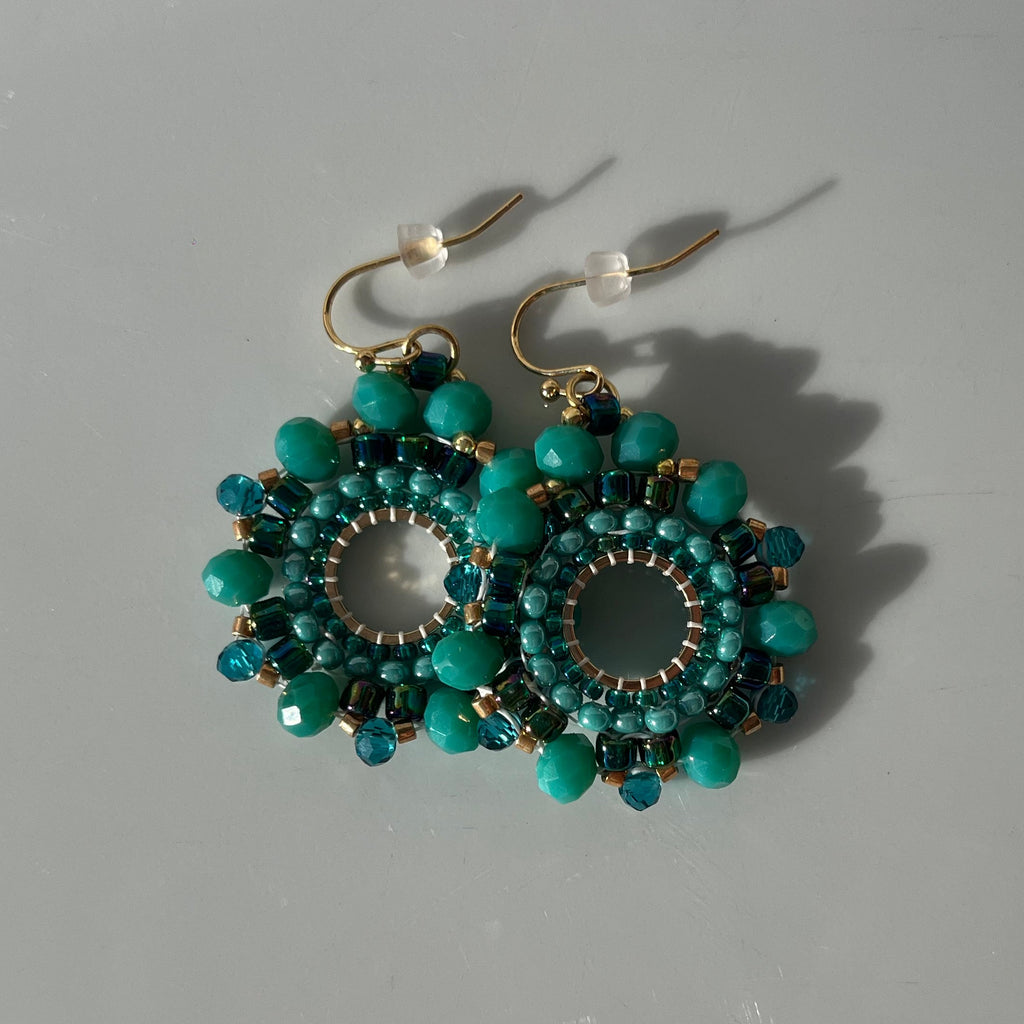 Turquoise Hexagons