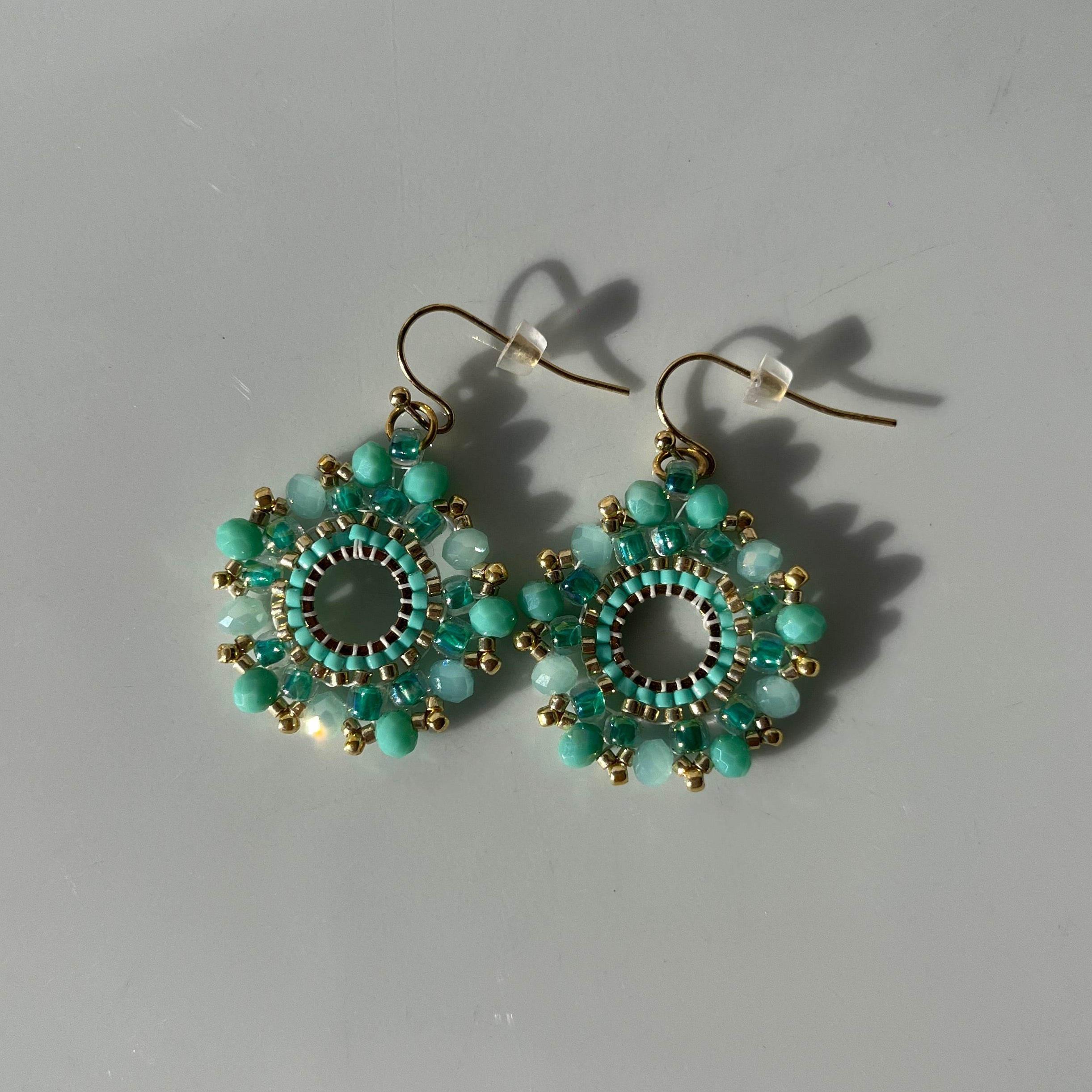Aquamarine Hexagons