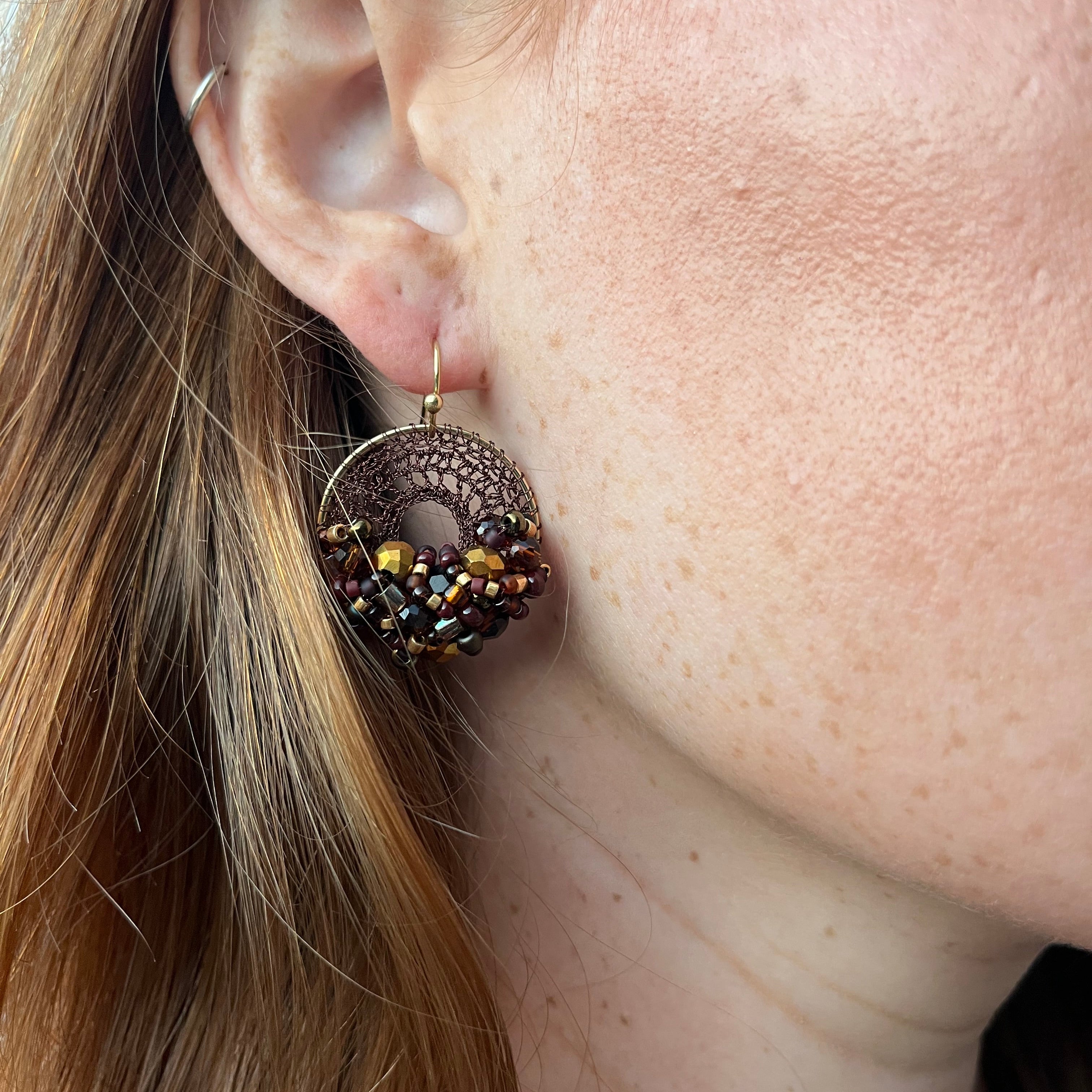 Chocolate Brown Micro-Crochet (X-Small)