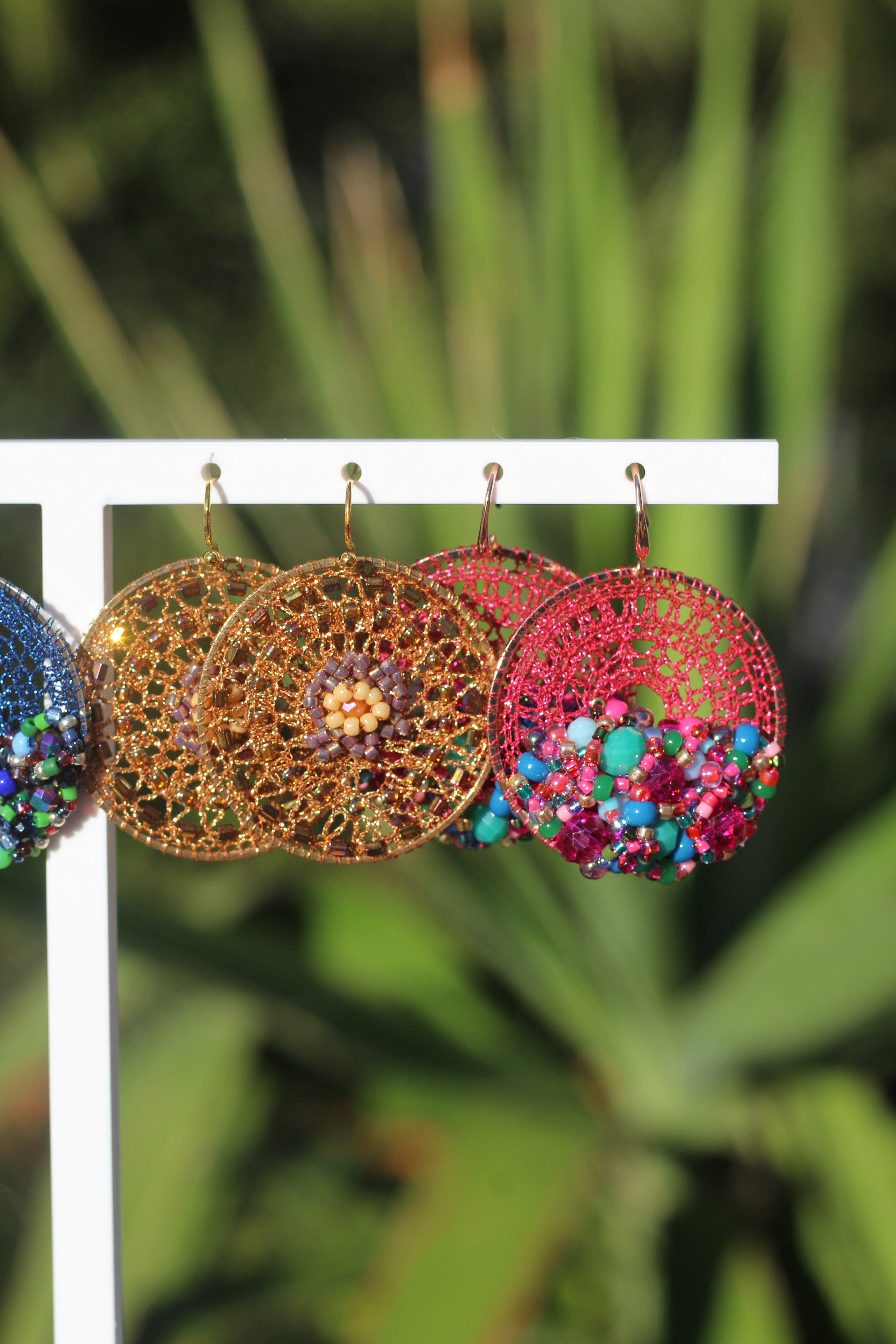 Copper Protea Beaded Micro-Crochet
