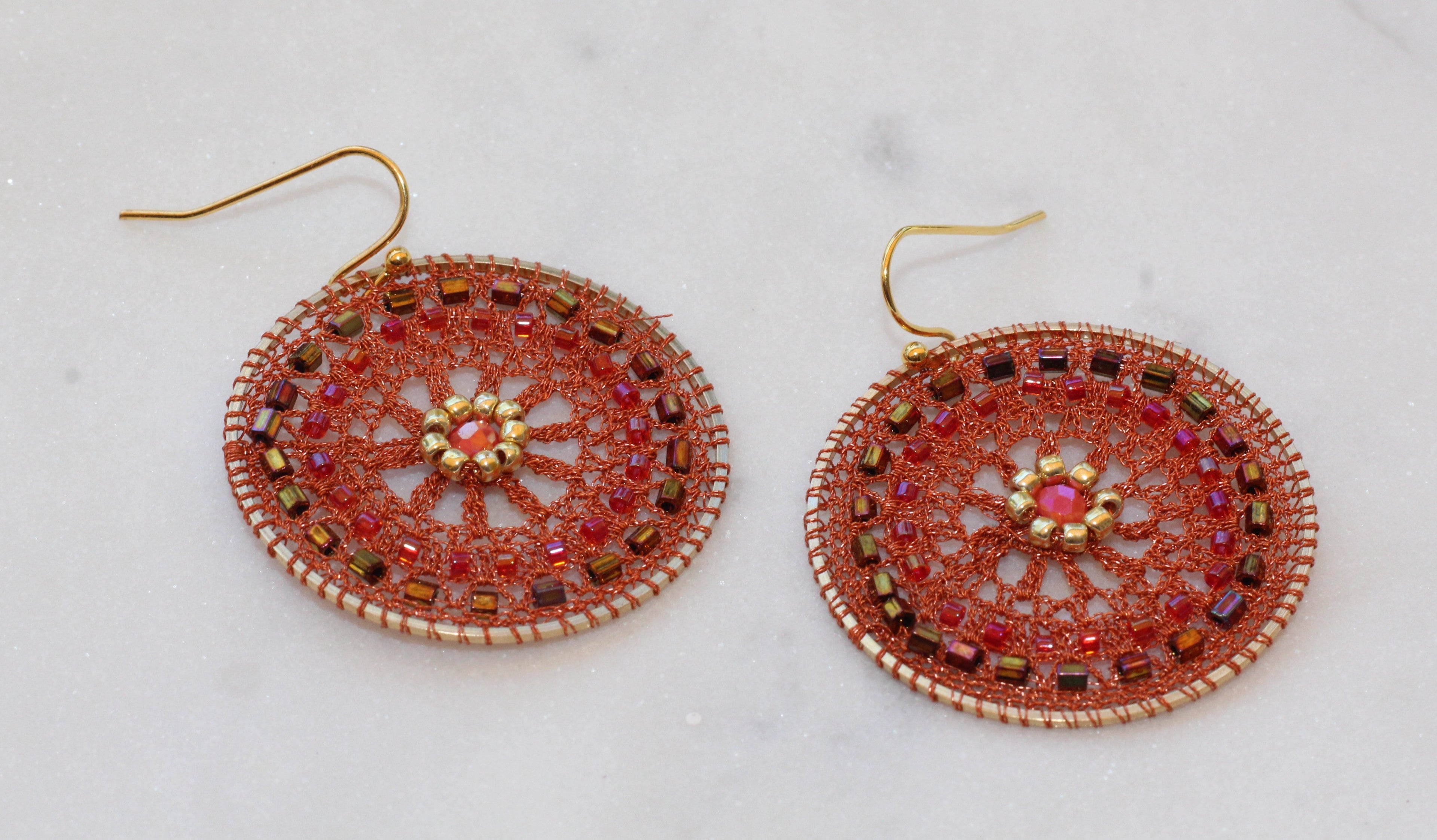 Terracotta Protea Micro-Crochet