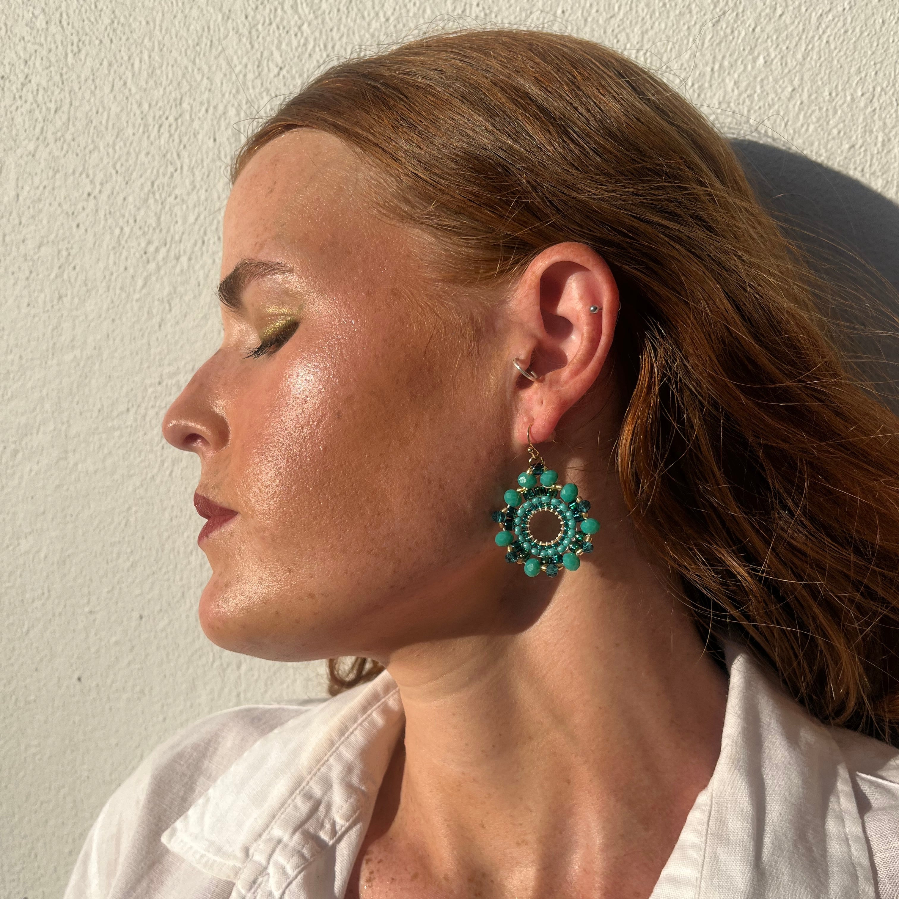 Turquoise Hexagons