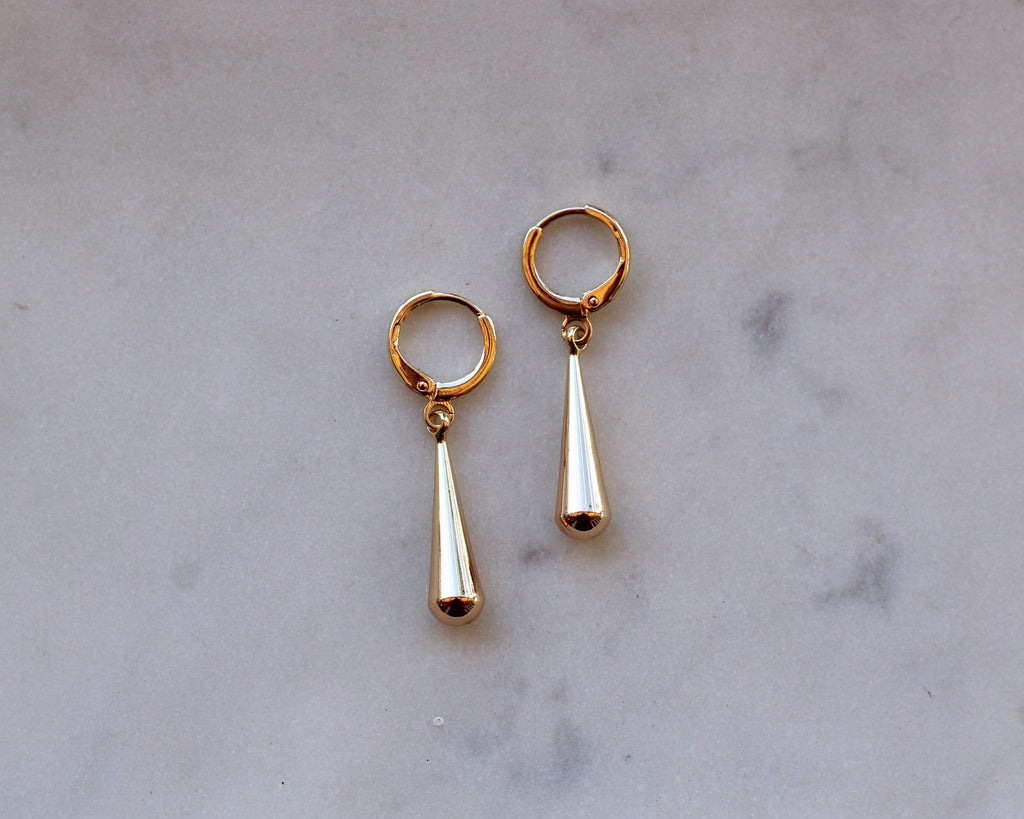Gold Raindrop Huggies