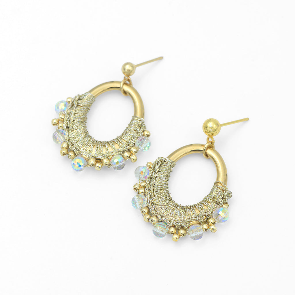 Gold Chunky Oval Crochet