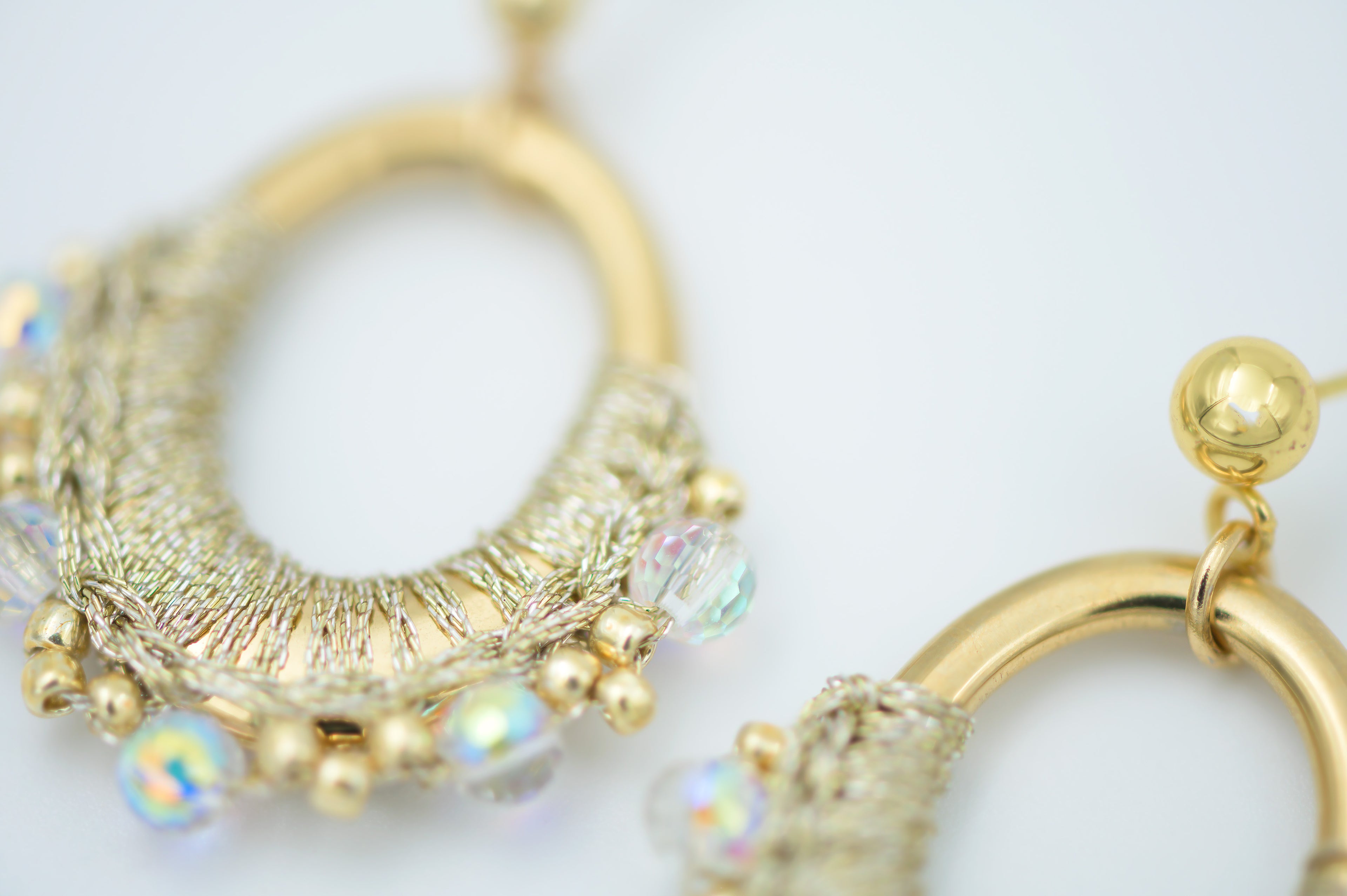 Gold Chunky Oval Crochet